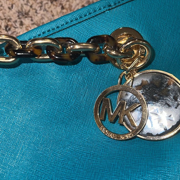 Michael Kors teal and tortoiseshell bag! - Picture 10 of 10